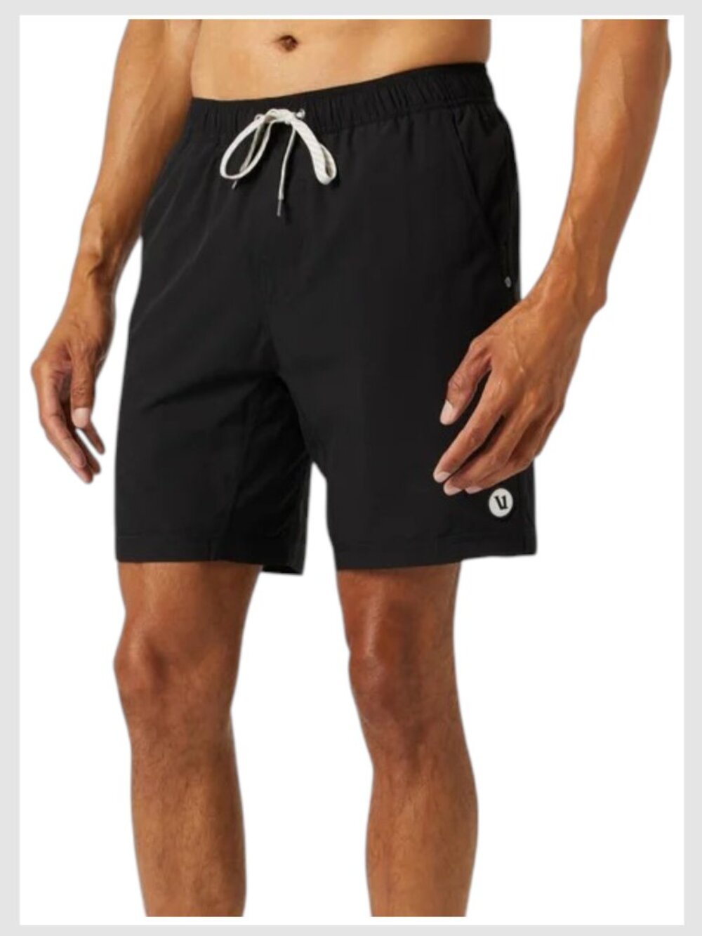 Vuori Kore 7" Lined Shorts Black 4-Way Stretch Athletic Men's L